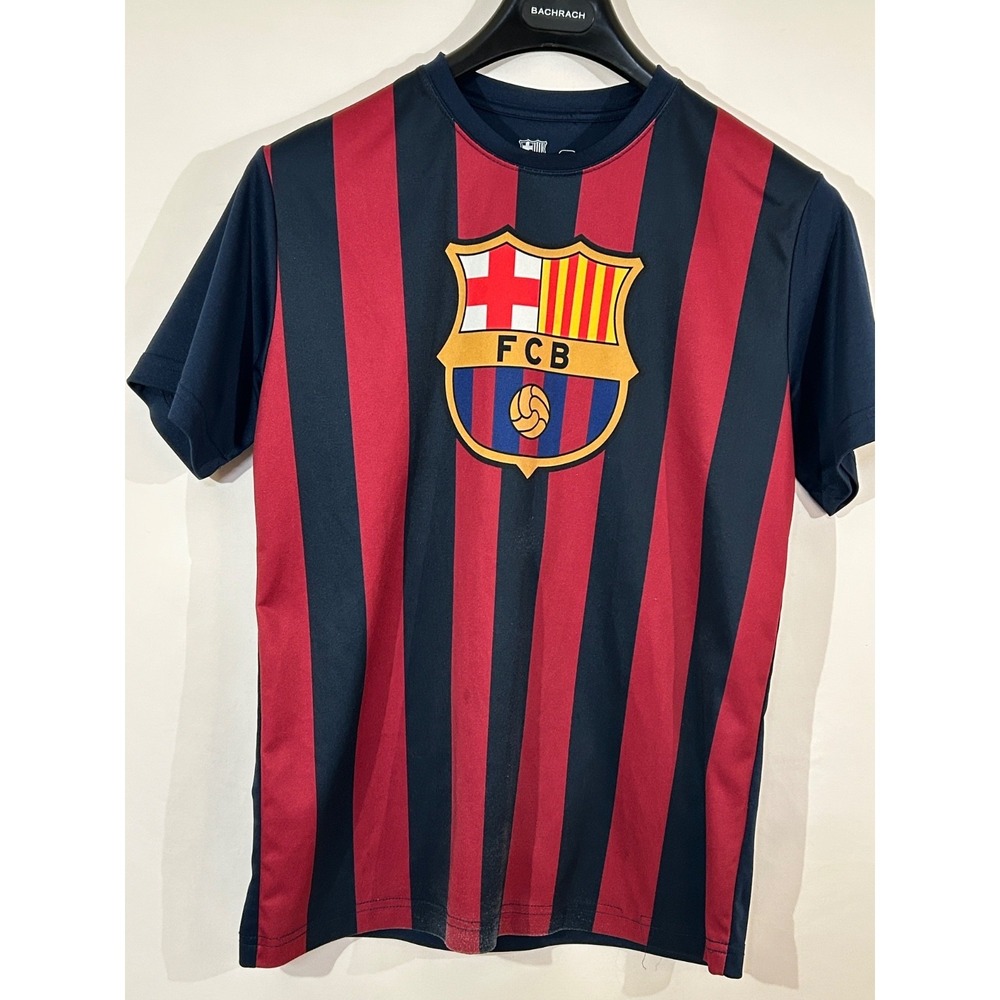 Futbol Europa FC Barcelona Unicef Soccer Jersey Mens M Red Blue Striped FCB